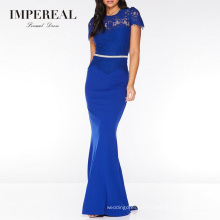 Dress Manufacturers Lace Evening Latest Formal Patterns Royal Blue Maxi Dress